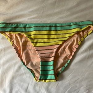 Trina Turk striped bikini bottom. Washed, not worn.